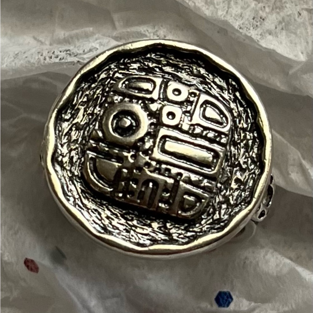 Silpada .925 Sterling Silver Etched Mosaic Ring - Retired. - Picture 8 of 9